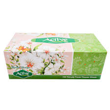 اکتیو دستمال کاغذی150برگ2لا طرحa