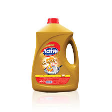 اکتیو مایع ظرفشویی حاوی گلیسیرین 3500 گ طلایی