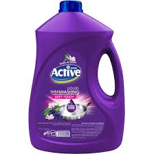 اکتیو مایع ظرفشویی حاوی گلیسیرین 3500 گ بنفش