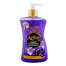 اکتیو مایع دست 450گ بنفش ابریشمی