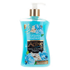 اکتیو مایع دست 450 گ آبی ابریشمی