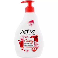 اکتیو مایع دستشویی کرمی 350 گ صورتی .