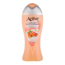 اکتیو شامپو بدن کرمی هلو و بادام 400 گ