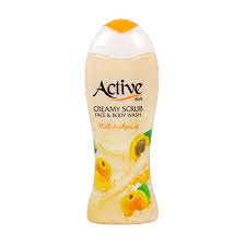 اکتیو شامپو صورت و بدن 400 گ اسکراب زرد