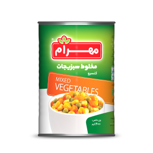 مهرام کنسرو مخلوط سبزیجات 400گ