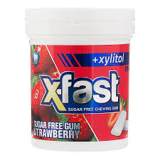 x-fastآدامس توت فرنگی قوطی کوچک