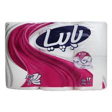 پاپیا دستمال توالت 12 رول 4 لا