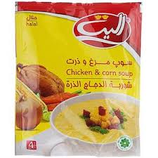 الیت سوپ مرغ و ذرت نیمه آماده 4 نفره