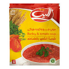 الیت سوپ جو و گوجه 4 نفره