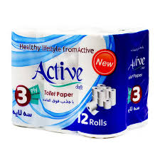 اکتیو دستمال توالت 12 رول