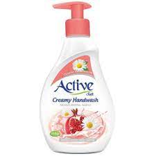 اکتیو مایع دستشویی کرمی 350 گ صورتی .